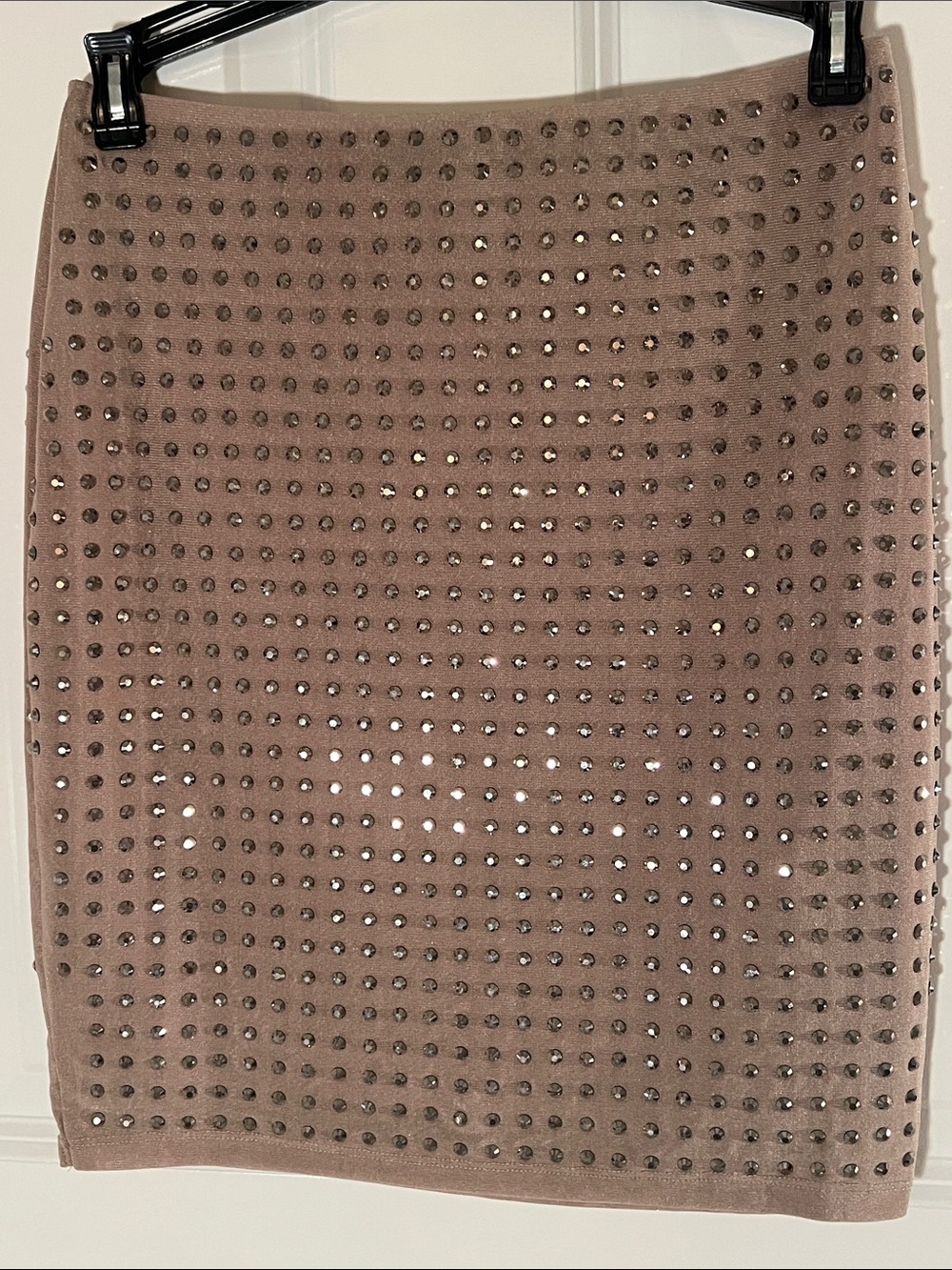 Windsor Taupe Studded Pencil Skirt